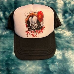 Black and White Pennywise Trucker Hat